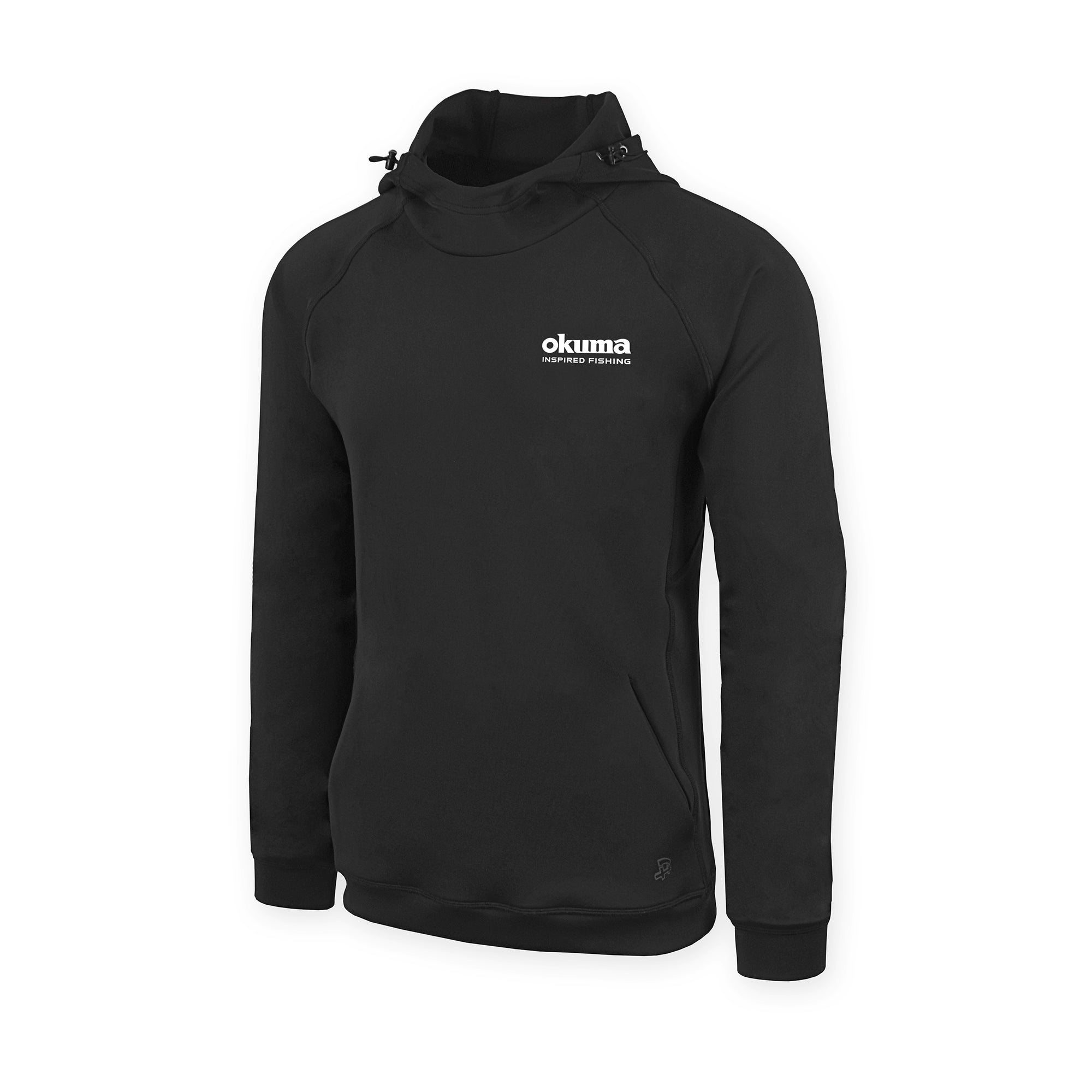 Okuma Black Hooded Scuba Sweatshirt