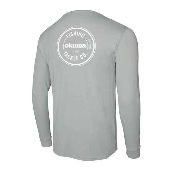 Okuma Aquatek Long Sleeve Performance Sun Shirt - Light Grey - Light Grey / Small