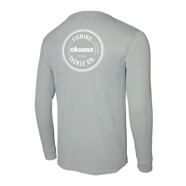 Okuma Aquatek Long Sleeve Performance Sun Shirt - Light Grey