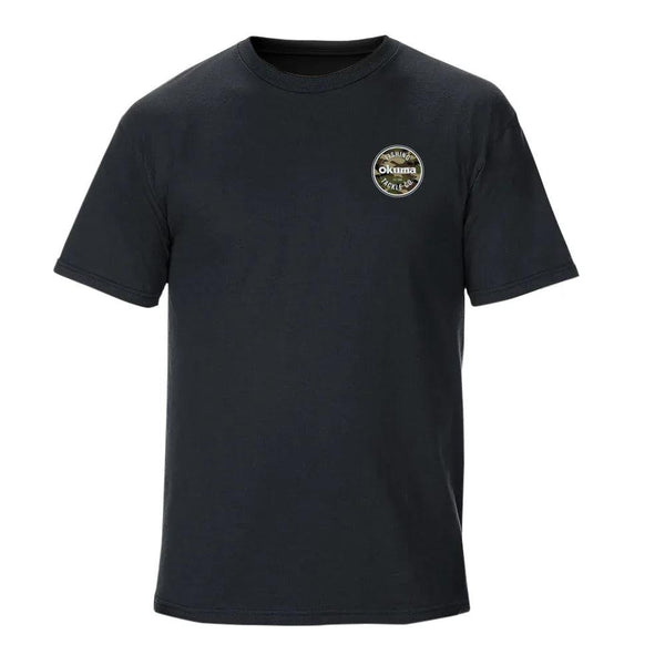 Okuma Short Sleeve T-Shirt in Black and Camo 2024 - Black / XX-Large