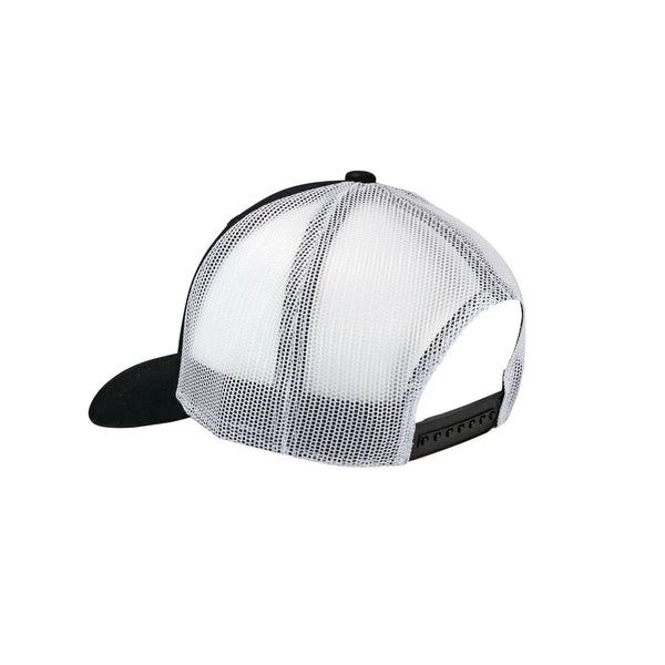 Okuma Mesh Back Black with White Mesh White Patch -