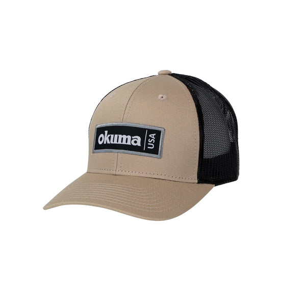 Okuma Mesh Back Sand Black Mesh - Okuma Fishing Tackle Corp