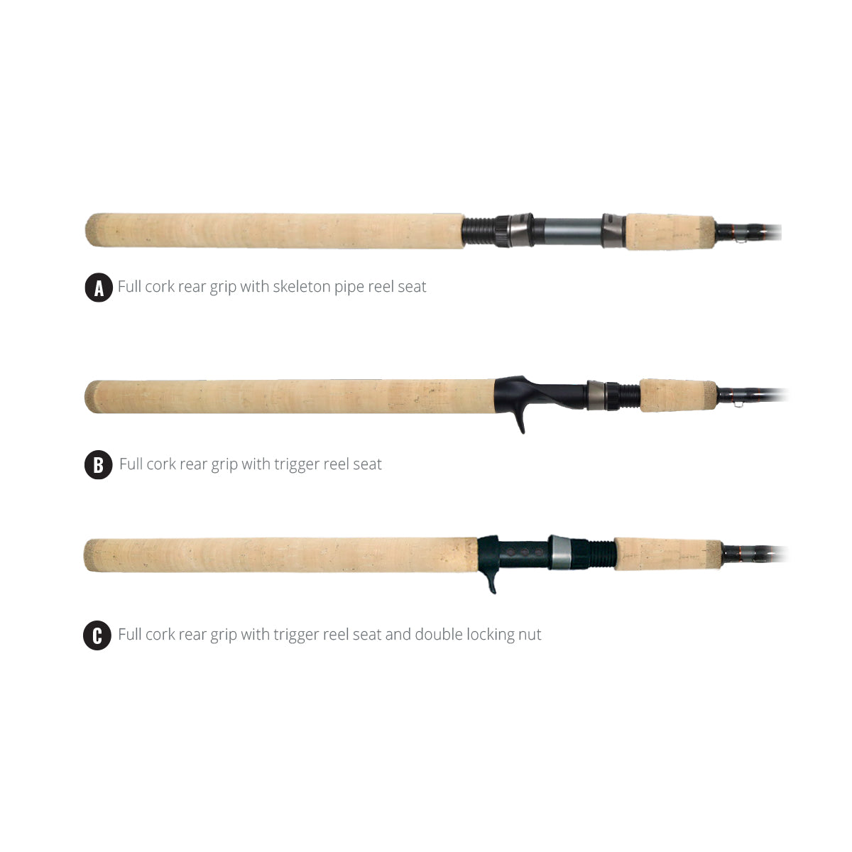 SST "a" Cork Grip Rods