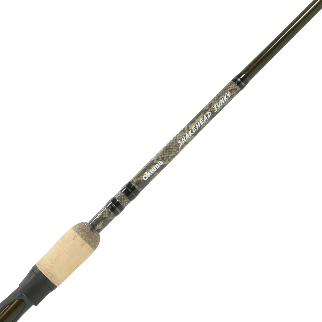  Okuma Fishing Tackle Snakehead Junky 24 Ton Carbon UFR Tip  Durable Rod, SJ-S-661MH, Black, 6'6 MH : Sports & Outdoors