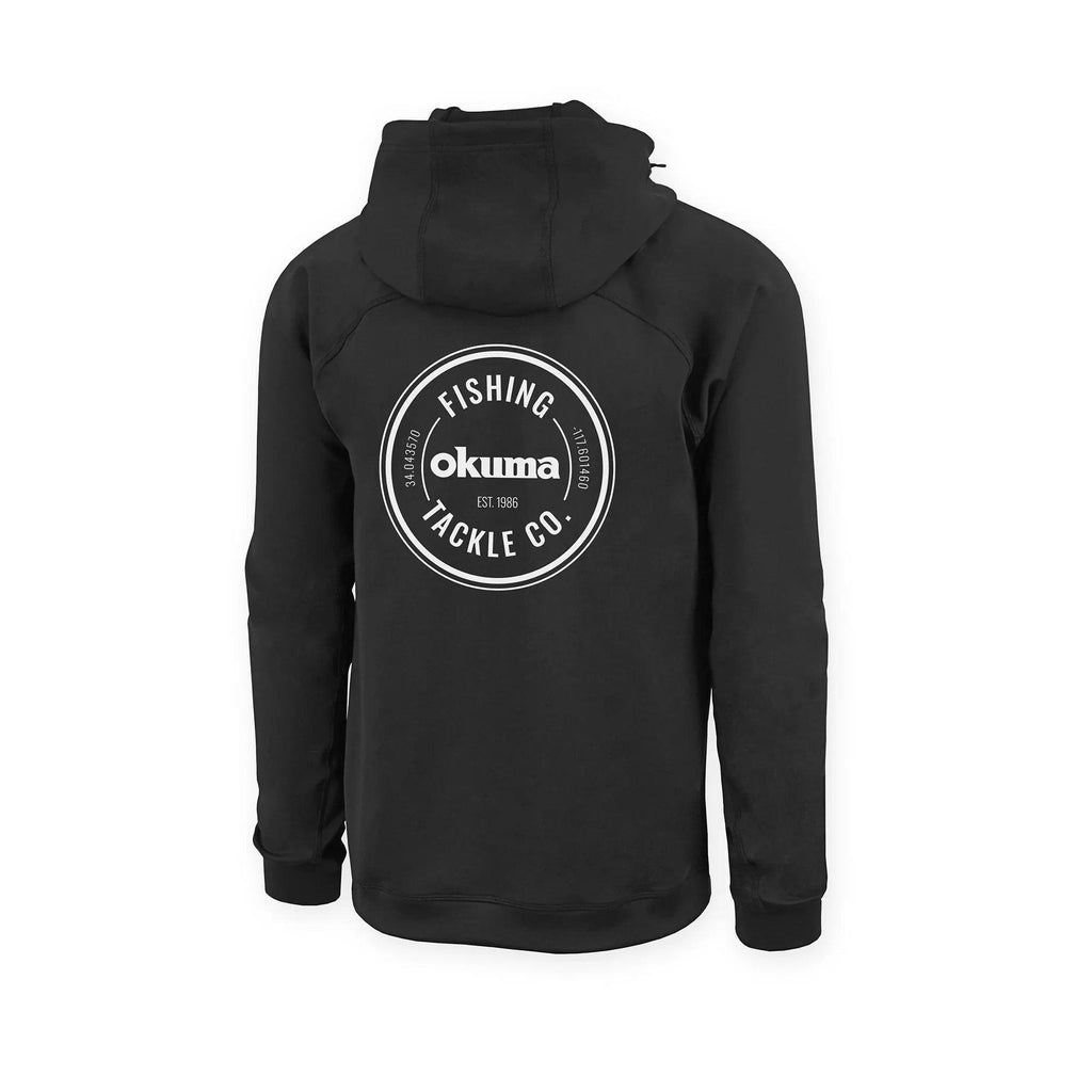 Okuma Black Hooded Scuba Sweatshirt - AHOB25-M