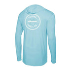 Okuma Aquatek Hooded Long Sleeve Performance Sun Shirt - Tahiti Blue - Tahiti Blue / Small