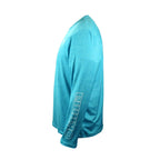 Okuma Long Sleeve Performance Sun Shirt - Blue/Green - Blue/Green Heather / Small