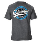 Okuma Short Sleeve T-Shirt in Grey Blue and White 2024 - Heather Grey / XX-Large