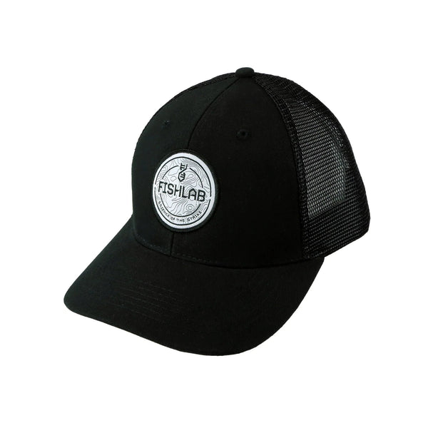 FishLab Mesh Back Black with White FishLab Circular Patch _ AWFLBBMBC_P_1_a67c3a75-64d0-4c25-8fde-409368c02fdb