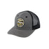 Okuma Charcoal Hat with Black Mesh & Embroidered Camo Patch