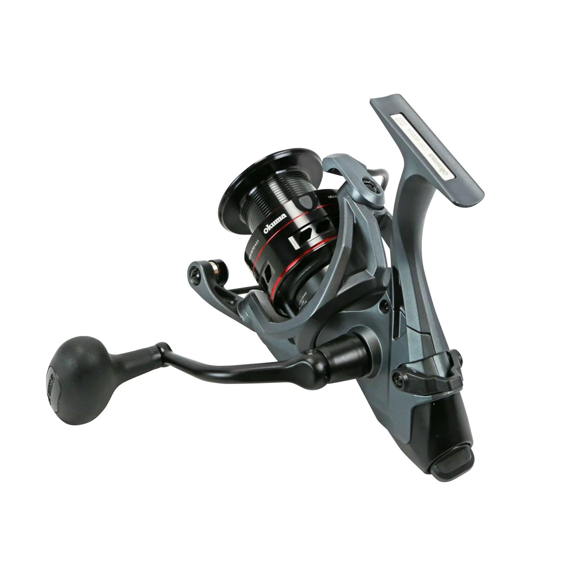 okuma ceymar baitfeeder spinning reel- cbf-500 Reel CHBF-500A The Ceymar CBF are supreme in form and function in this refined and advanced selection Okuma Ceymar Baitfeeder Spinning Reel