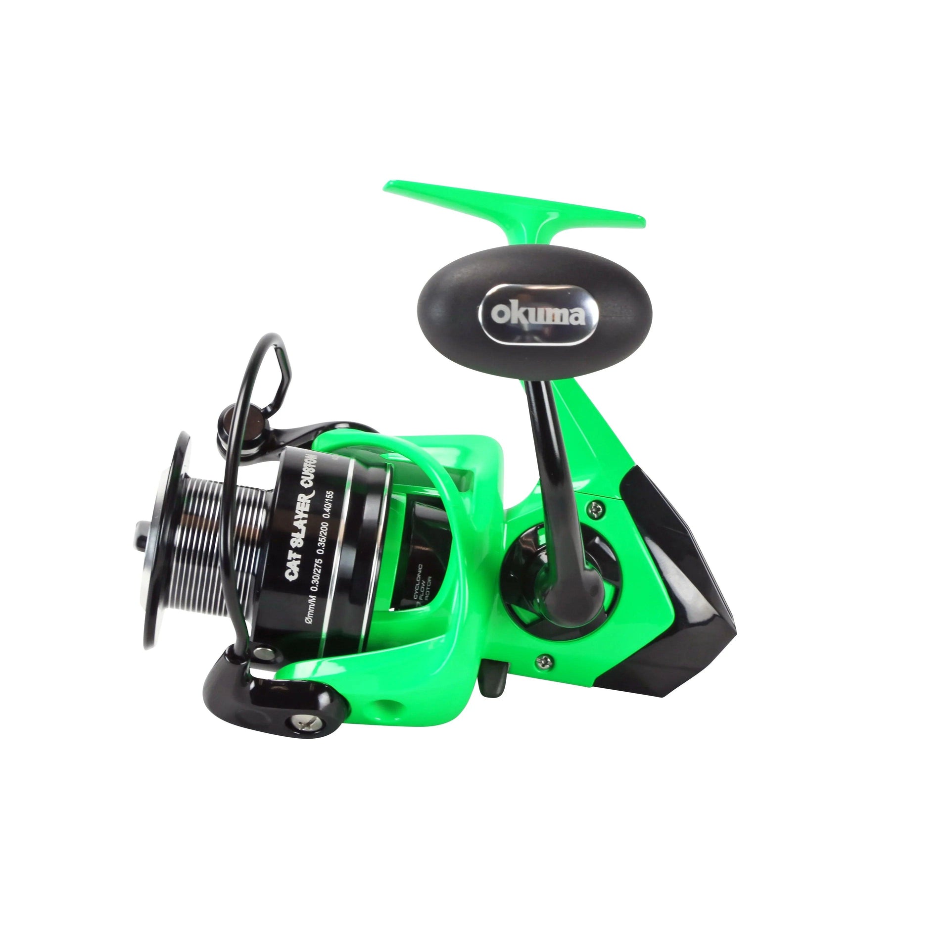 custom fishing reel Okuma Cat Slayer Baitfeeder Spinning Neon Orange The all new Lews Custom Pro GEN2 Spinning Reels are finally here and deliver an enhanced package from the Gen1 Models that makes it a truly tantalizing and effective choice Lews Custom Lite 200 SS