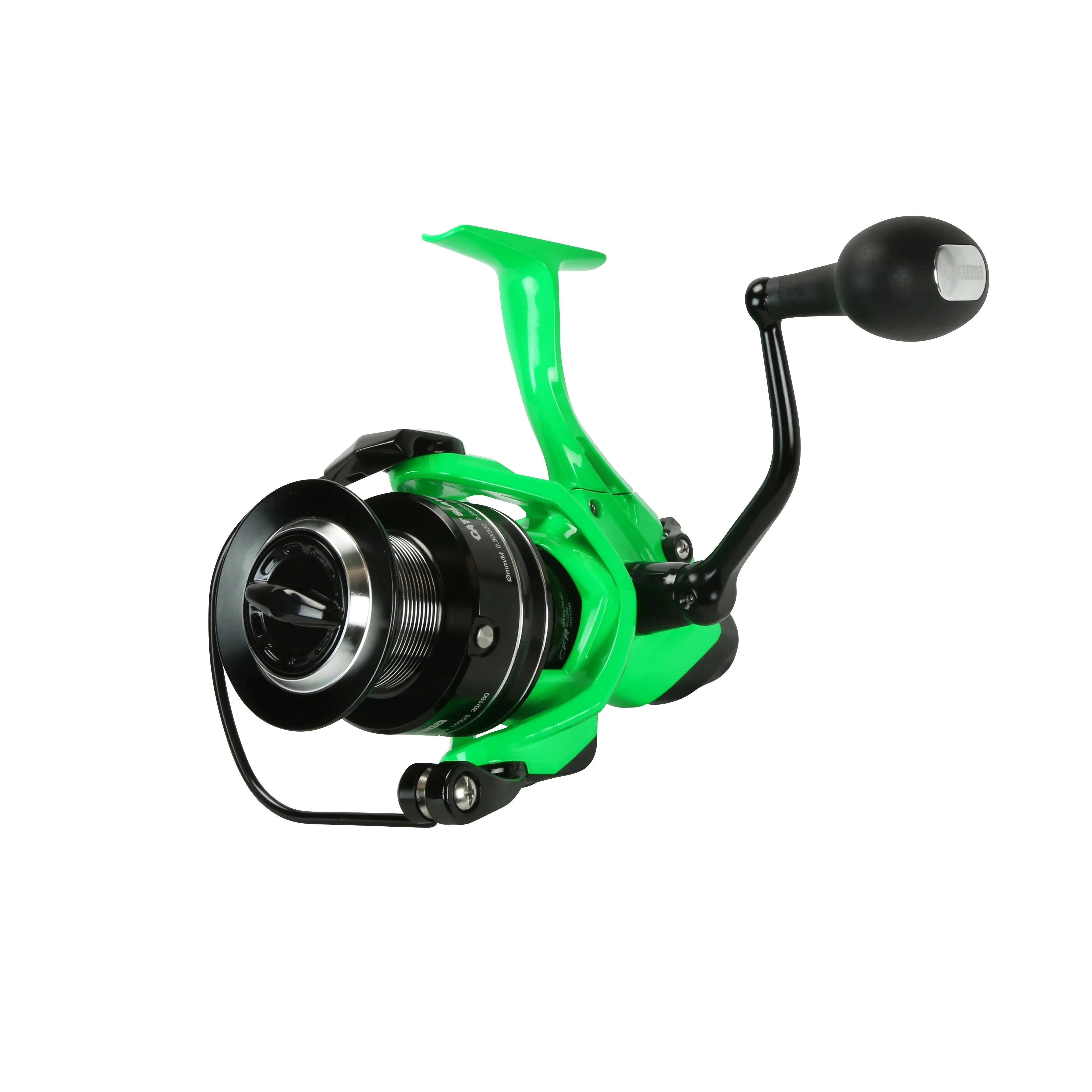 Okuma Cat Slayer Custom Baitfeeder Spinning Reel Neon Orange