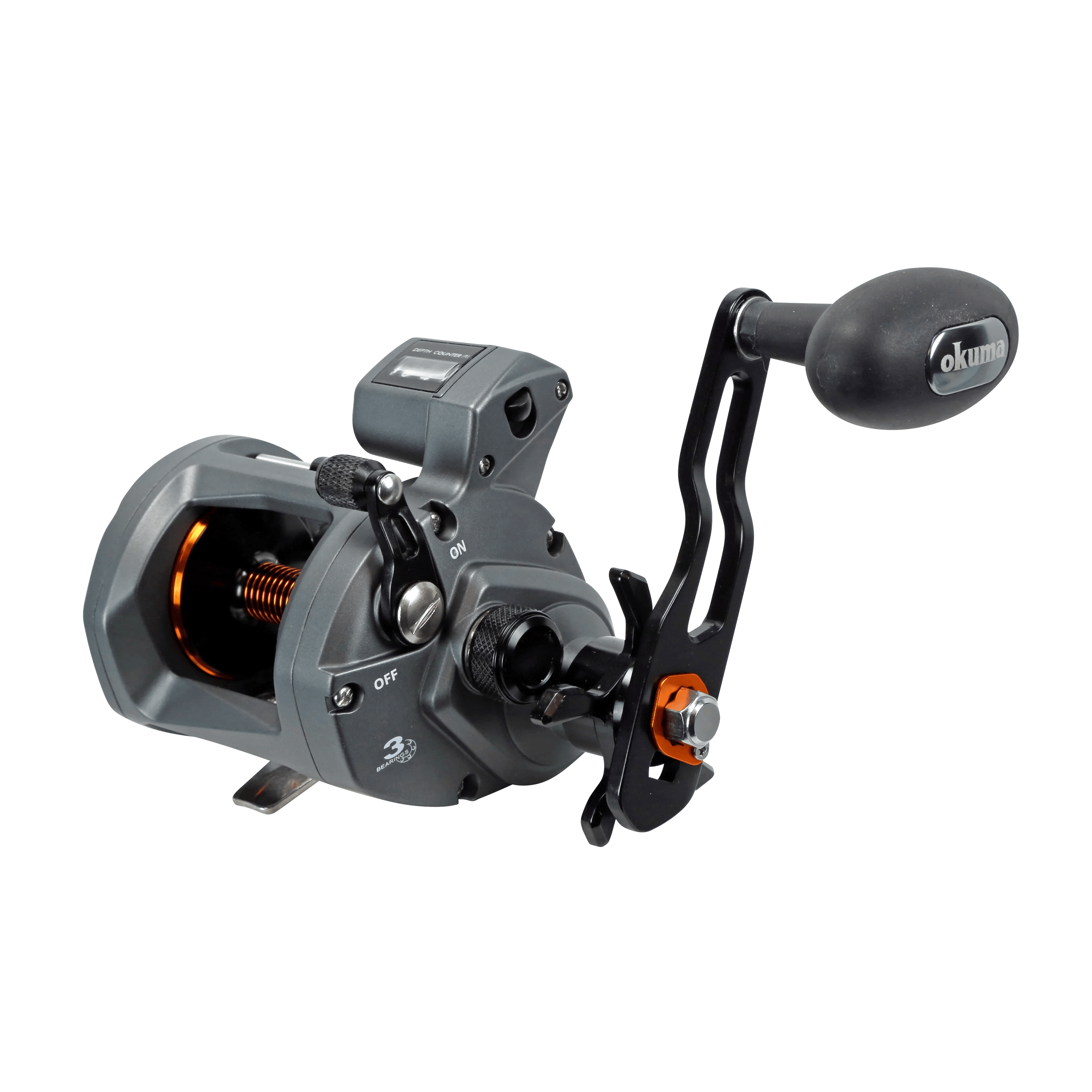 cold water wire line star drag line counter reel "A" Counters 553 model is an ultra Okuma Cold Water "A" Wire