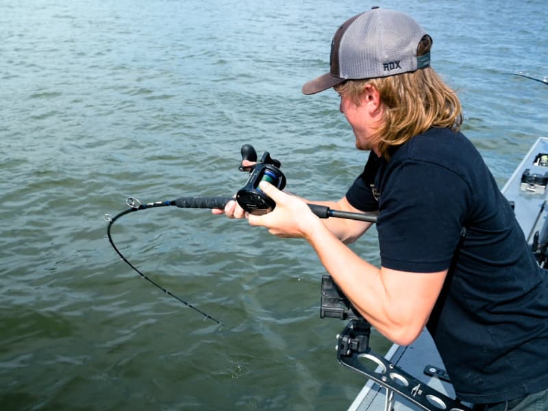 okuma boat rods X-Troll Salmon Trolling Okumas exclusive UFR tip technology adds the lifting power needed when heavy fish dig deep Okuma Cavalla Spinning Boat Rods