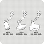 Ceymar Baitfeeder "A" Spinning Reels _ Ceymar_CHBF_A_Handle_Diagram_WEB