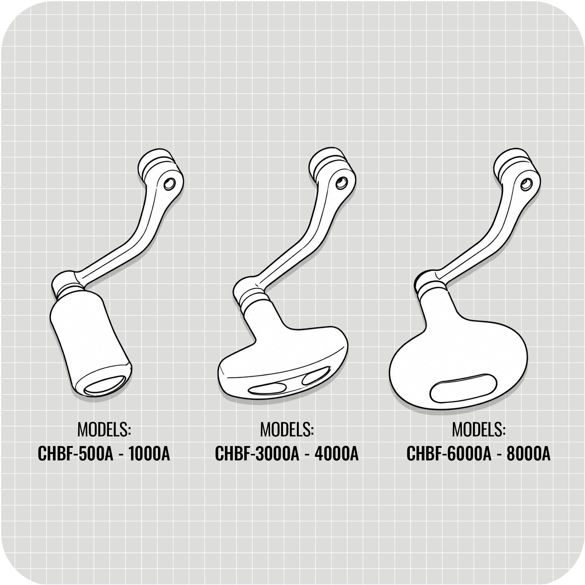 Ceymar Baitfeeder "A" Spinning Reels _ Ceymar_CHBF_A_Handle_Diagram_WEB