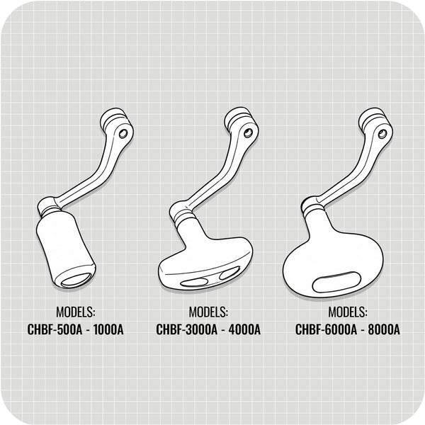 Ceymar Baitfeeder "A" Spinning Reels _ Ceymar_CHBF_A_Handle_Diagram_WEB