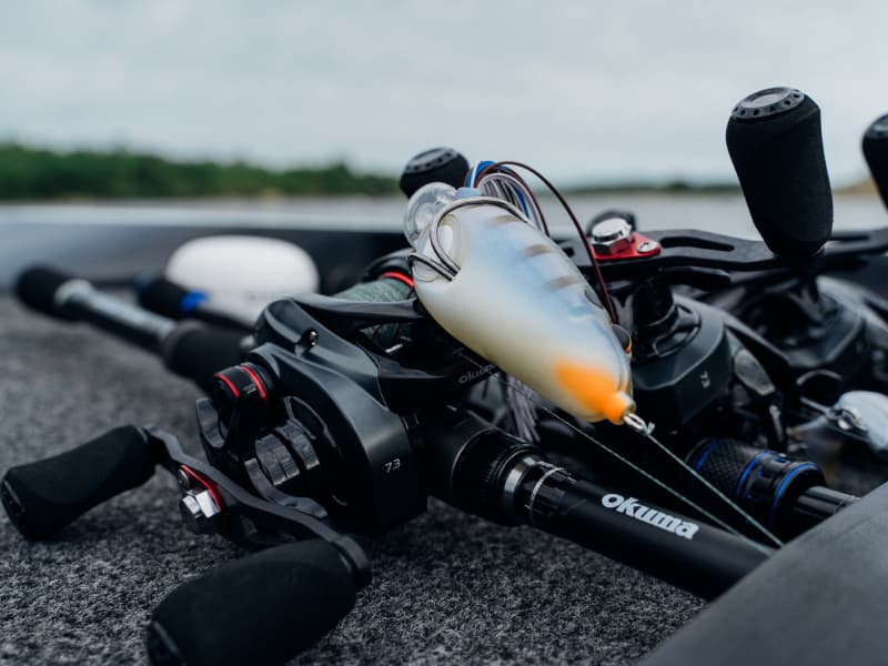 baitcast reels rod and reel KastKing Royale Legend Pro Baitcaster Combo 8.0:1 / Right Handed / 6'8" / Fast-Medium-Jerk Bait With a fast 8.0 Baitcast Rod & Reel Combos