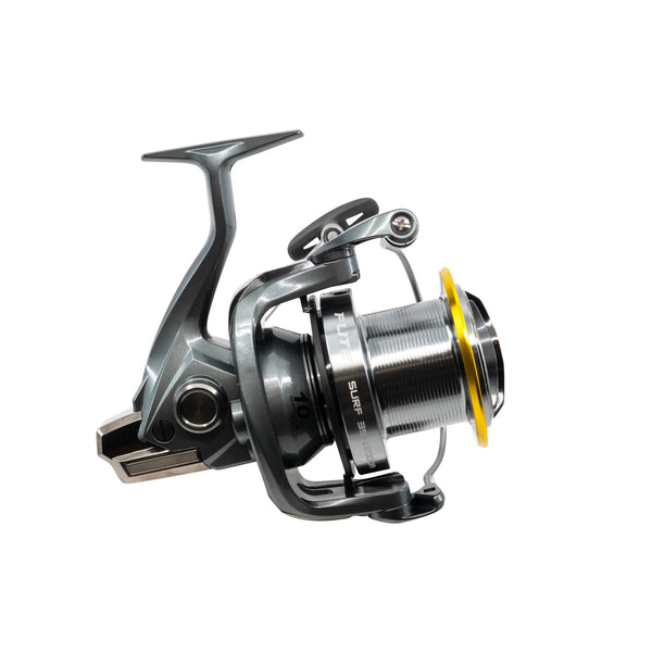 Flite Surf Fishing Reel on white Background