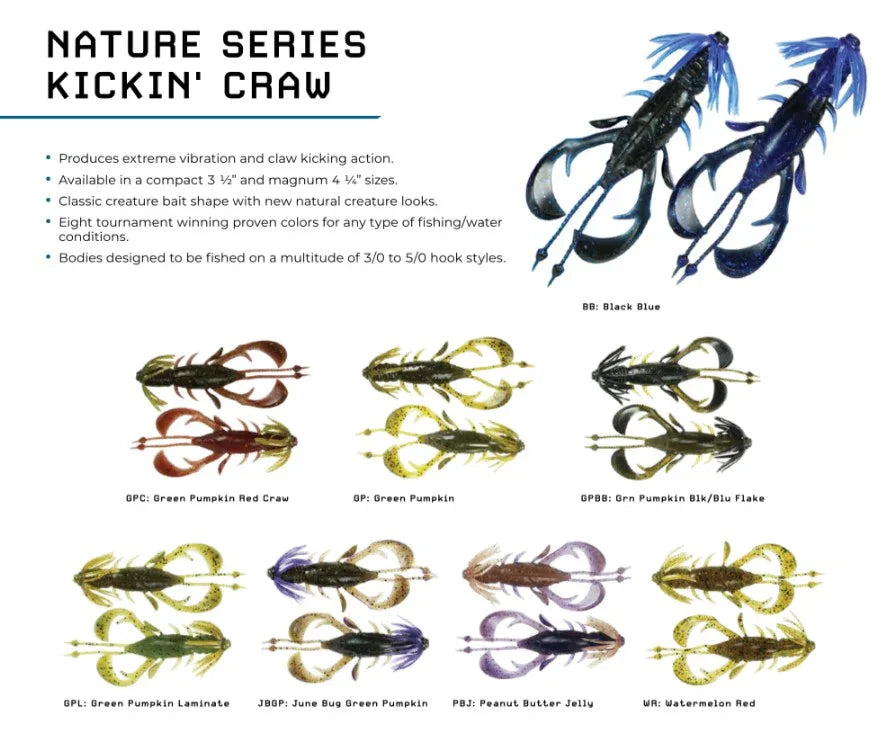 Nature Series Creature Baits - Kickin Craw _ Kickin_Craw_771efaca-0b3e-4bb8-aba9-14920d317952