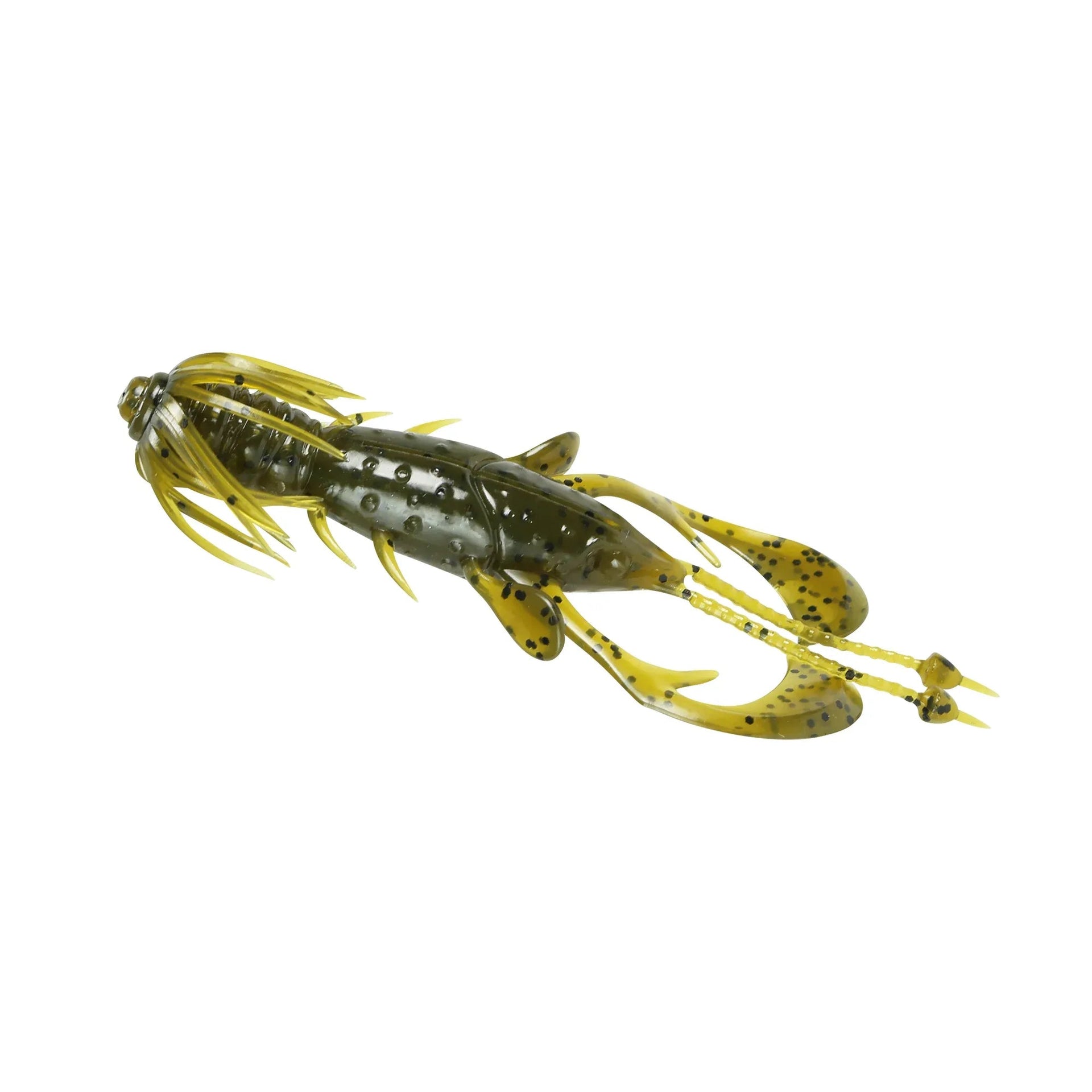 craw fishing lure Draggin' Baits 6-Pack Fowlers Makery and Mischief rigged on a Oz weedless mushroom head jig Headbanger RawCraw Realistic Floating
