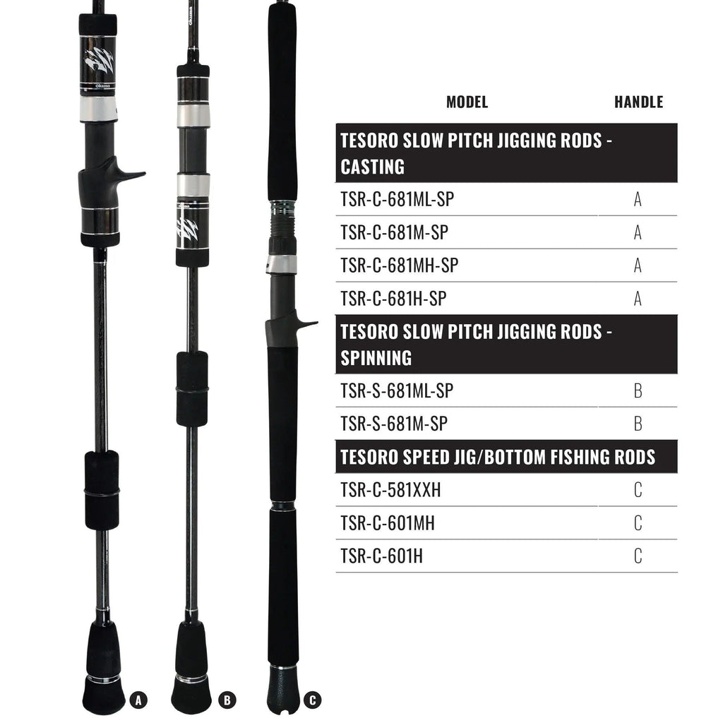 Okuma TSR-S-681ML-SP Tesoro Slow Pitch Jigging Rod