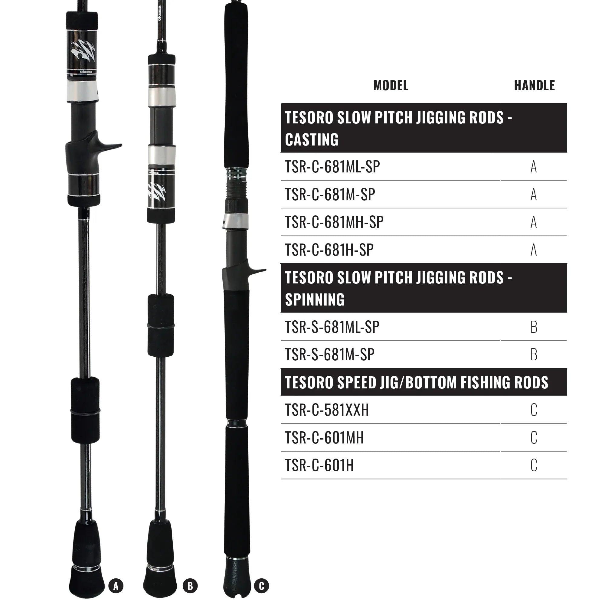 Okuma TSR-S-681ML-SP Tesoro Slow Pitch Jigging Rod