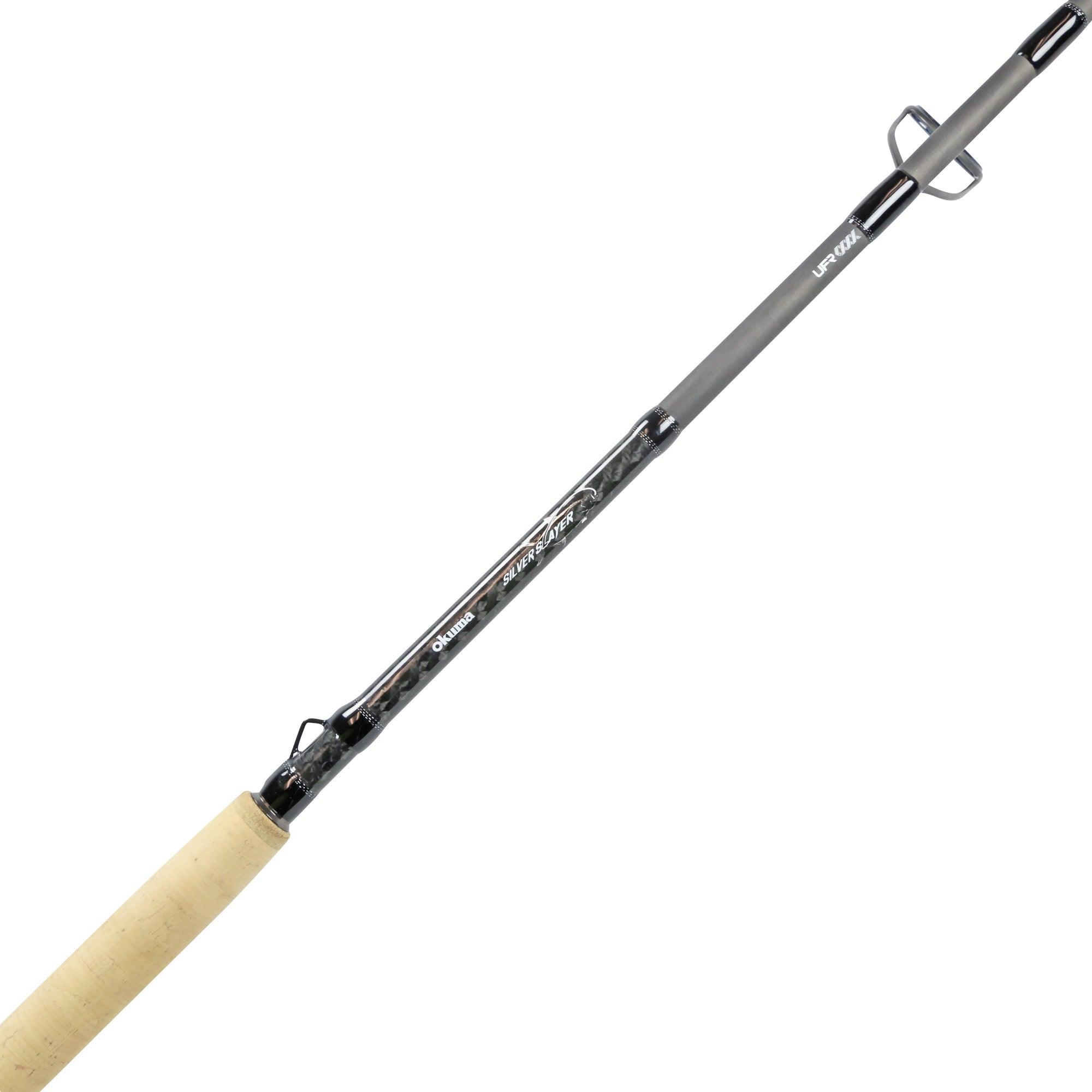 okuma 9 inches rod PSY-C-861XH-T-FG Psycho Stick Musky Casting Rod, Length 8'6, Lin Engineered for Giants Okuma Guide Select Pro Spinning