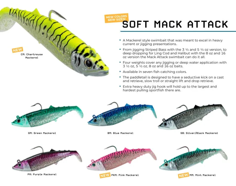 Mack Attack Soft Swimbait