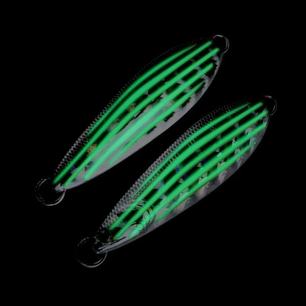 FishLab Carnada Slow Pitch Jig - UNRIGGED _ Un-BlackSilver