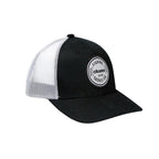 Okuma Mesh Back Black with White Mesh White Patch -
