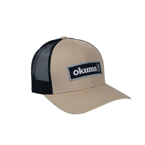 Okuma Mesh Back Sand Black Mesh -