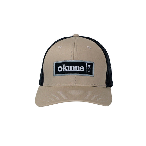 Okuma Mesh Back Sand Black Mesh