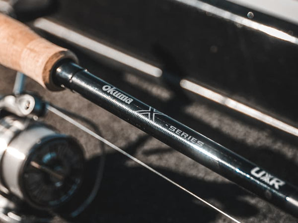 okuma arrow rods Hawaiian Limited Edition Custom B Spinning Rods, HWA-S-1072MHPNK 10'7" Medium Heavy 1/2-2oz 8-20lb concept angled guide frames and SiC guide inserts with deep pressed frames Okuma Products