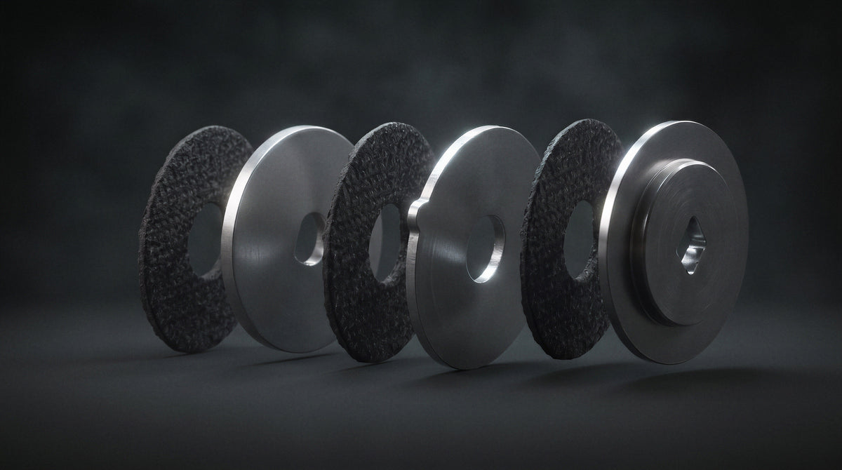 Multi-Disc Carbon Fiber and Stainless Drag System