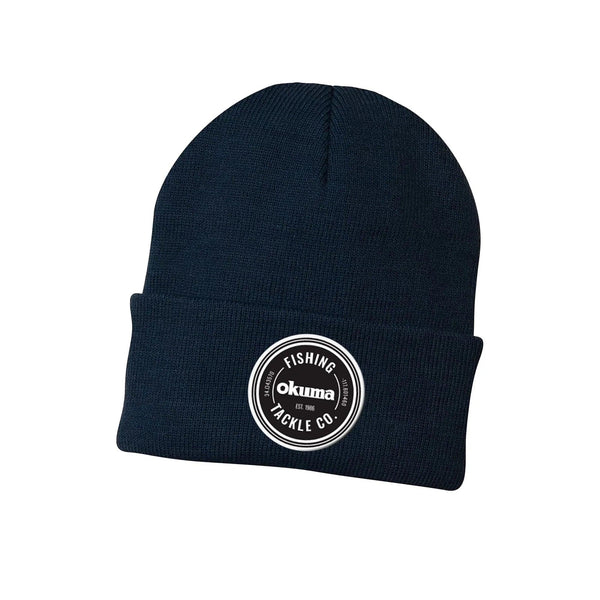 Okuma Navy Every Day Beanie with Patch - AWOBNP