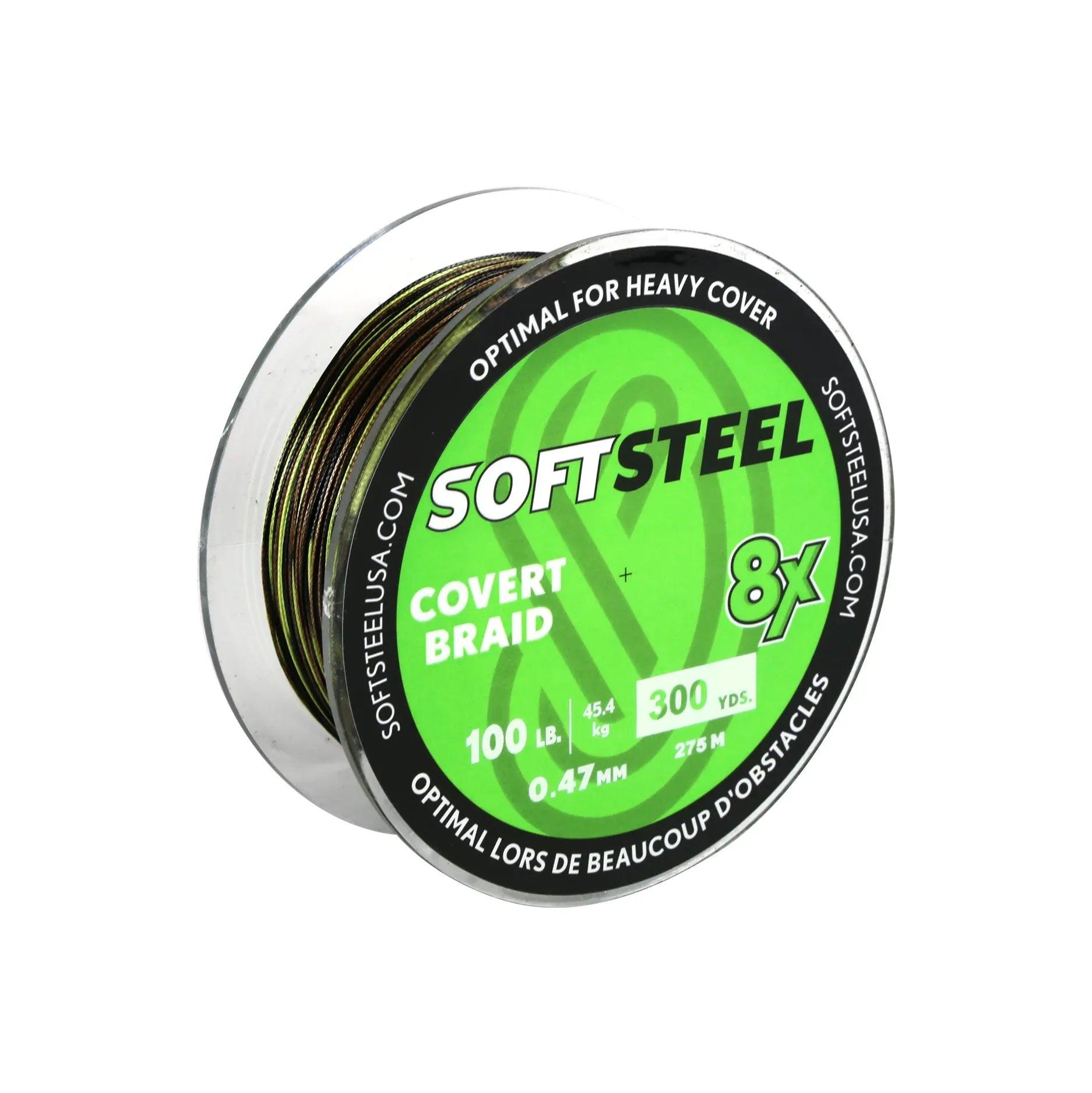 soft steel braided fishing line Soft Steel 8x Covert Braid