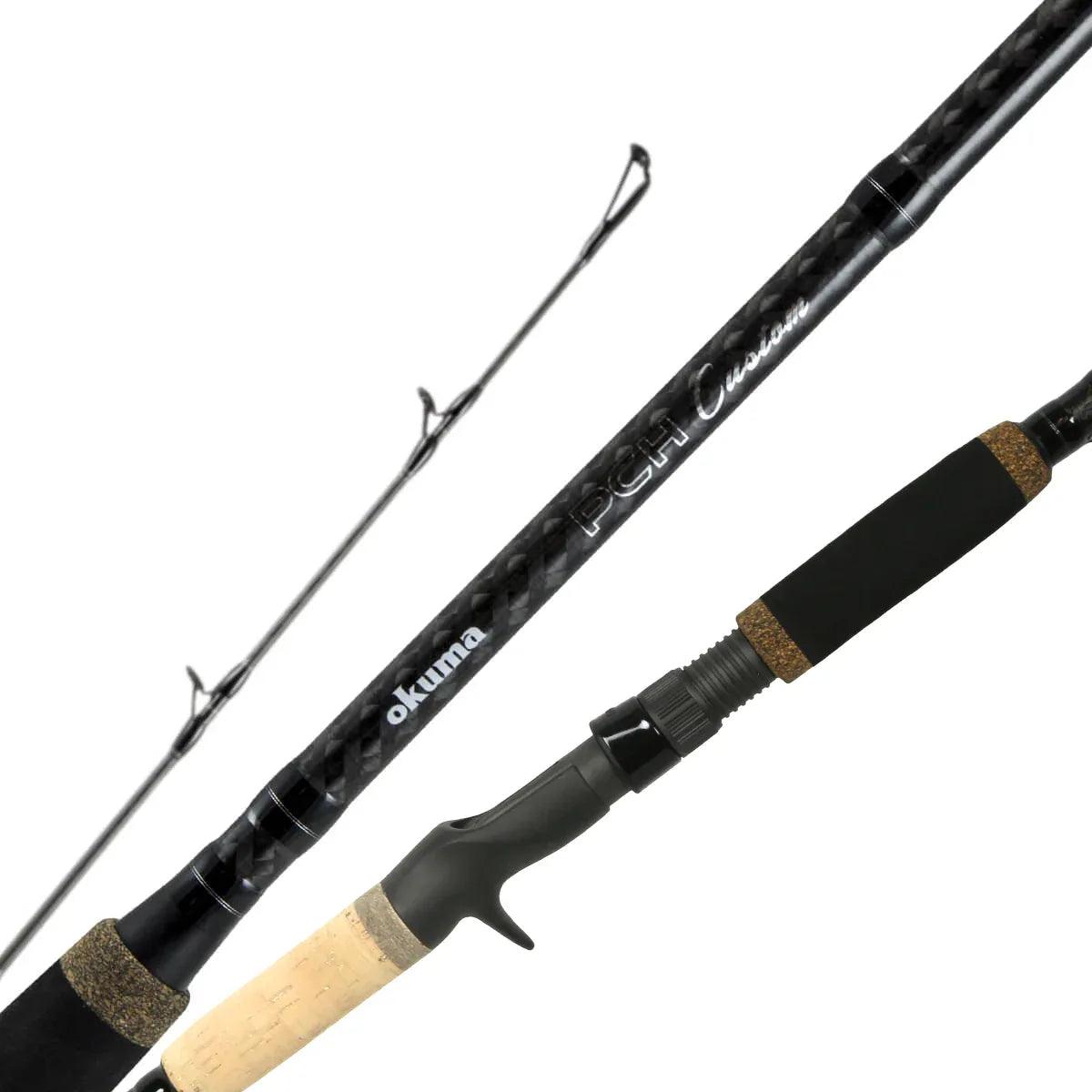 okuma custom black feeder rods PCH Custom Inshore Rods PCHi-C-761H