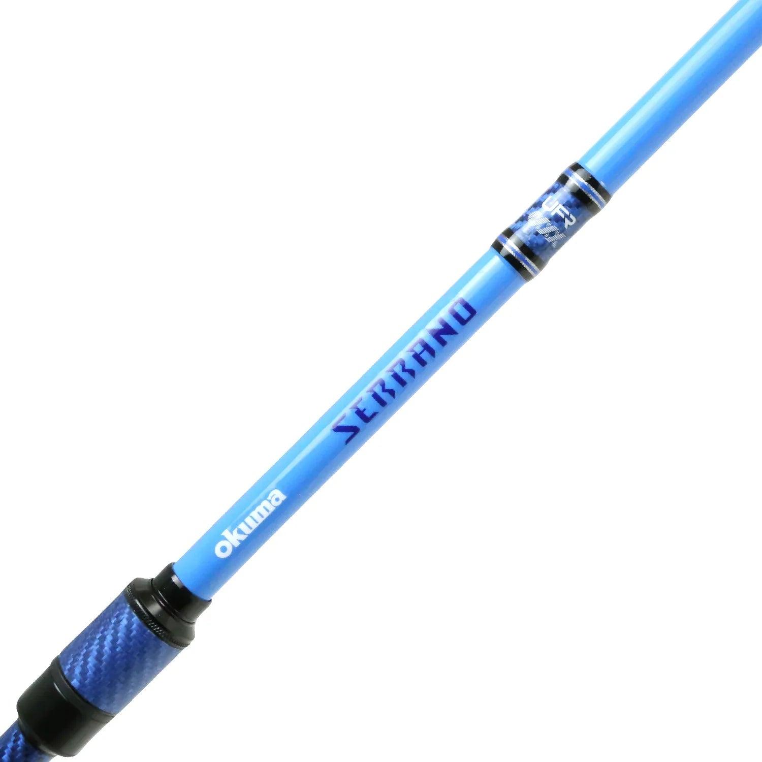 7.6 okuma serano rod New Model Serrano Baitcasting 6+1 Ball Bearings Profisho Tackle Custom reel seats OKUMA GSP-S-761M Guide Select Pro