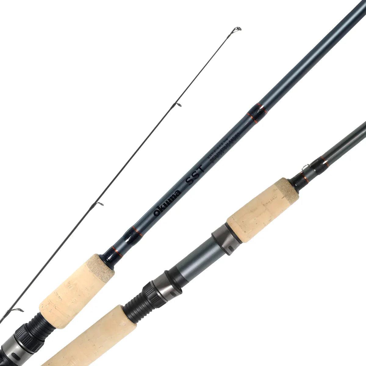 okuma 9 1 2 foot rod Okuma SST A Kokanee And Trout Spinning Rod Ultra Light, 2-Piece, 6 1/2-Ft