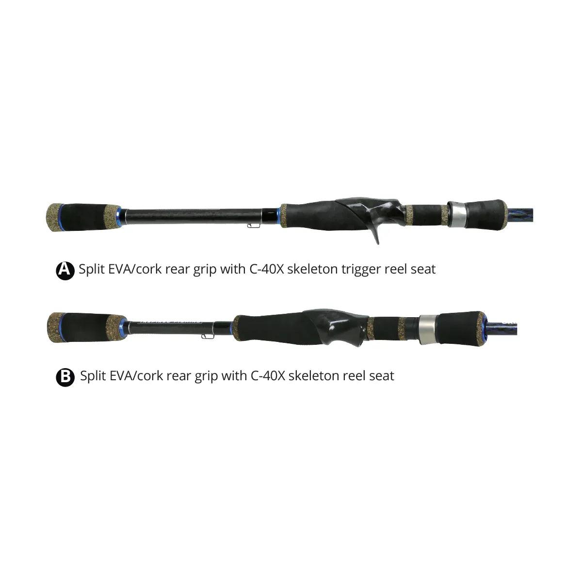 okuma c3-40x casting rod 7'11 heavy X-Series Bass Rods XB-C-701M and a sleek metallic slate finish complete the SST a rod series as one that makes elite Okuma Celilo "A" Kokanee Pro